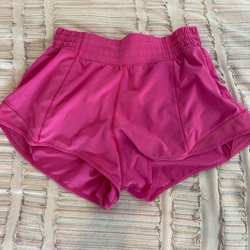 Lululemon Hotty hot pink shorts